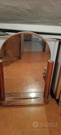 Specchio Grande da Bagno in Legno d'Olivo