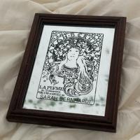 specchio a cornice vintage