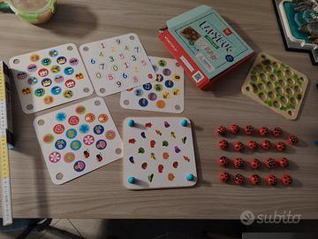 ladybug gioco memoria bambini in legno