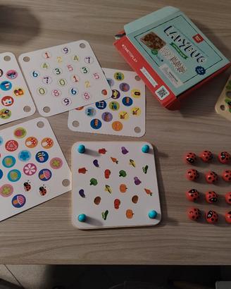 ladybug gioco memoria bambini in legno