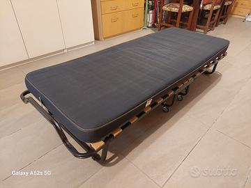 Letto singolo pieghevole con materasso - 180 x 90