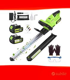 TAGLIASIEPI 800w LAMA 50cm 2 BATTERIE E CARICABATT