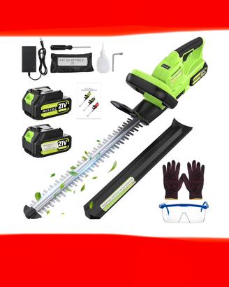 TAGLIASIEPI 800w LAMA 50cm 2 BATTERIE E CARICABATT