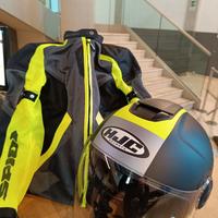 Casco+giacca donna moto