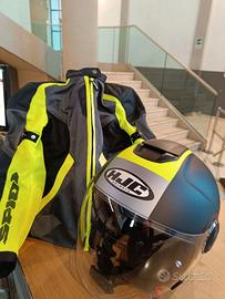 Casco+giacca donna moto