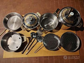 Batteria pentole acciaio inox