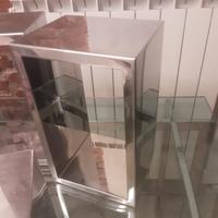 5 parallelepipedi acciaio pieno lucido