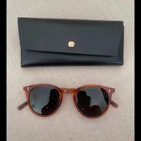 occhiali tondi marroni 