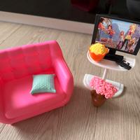 Set bagno e salotto barbie