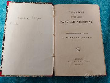 Raro volume 2 classici Latini  Uniti 1892-1898