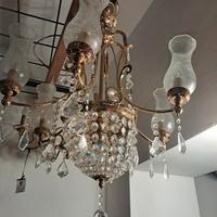 lampadari  con cristallo