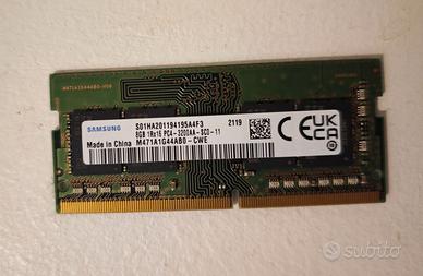 2x RAM Samsung 8GB DDR4 3200MHz SO-DIMM notebook