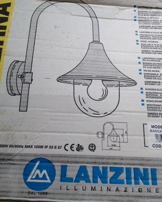 Lanzini 31000 lanterna moderna a parete bianca