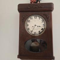 Antico Orologio a Pendolo da Parete in Legno