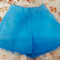 Pantaloncino Donna Azzurro taglia M