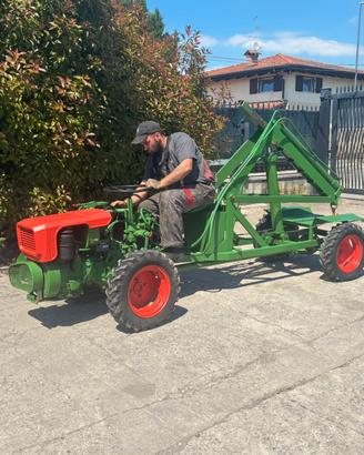 T45 TRATTORINO GOLDONI 4×4 CON GRU IDRAULICO