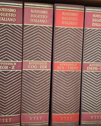 Nuovissimo.digesto italiano con appendice 28 volum