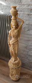 Statua anni 70 con piedistallo , da collezione