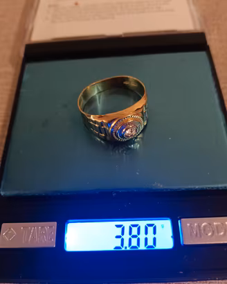 anello oro 18 uomo 