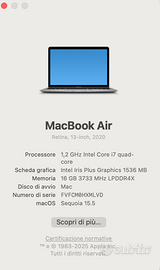Apple Mac Book Air (late 2020) i7