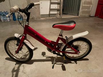 Bicicletta bambini 16” rosso/bianco