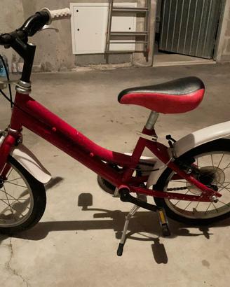 Bicicletta bambini 16” rosso/bianco