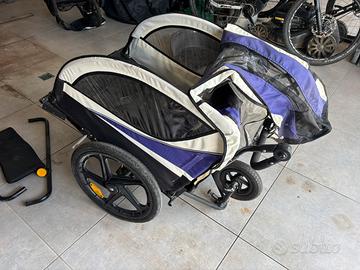 SAMAX  Rimorchio per Bicicletta Passeggino Bambini