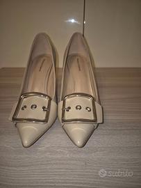 Scarpe da ufficio, per tutti i giorni, beige