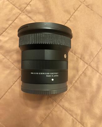 Sigma 10-18 f2.8 attacco  sony