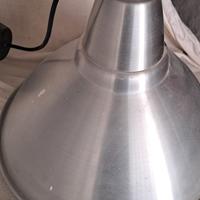 lampadario a soffitto in metallo color argento