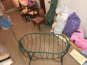 Culla Antica Ferro Battuto Vintage