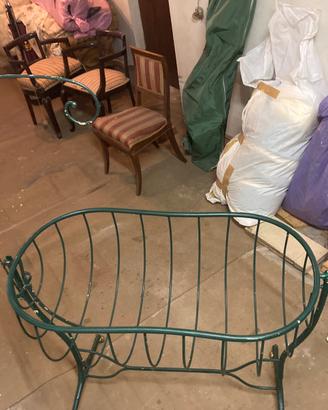 Culla Antica Ferro Battuto Vintage