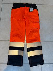 Pantaloni invernali lavoro arancioni