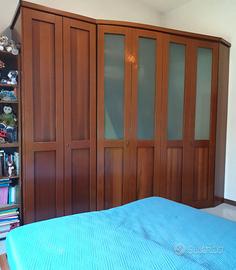 Cabina armadio in legno massello, 6 ante