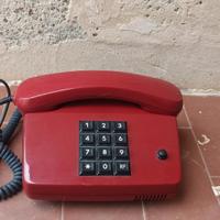 telefono Vintage rosso con cornetta