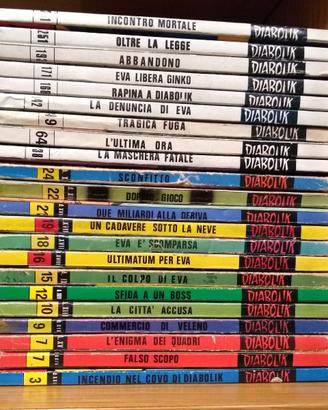 Lotto 22 Fumetti Diabolik anni 70/80 e ristampe