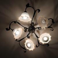 Lotto  lampadari country a muro e a soffitto