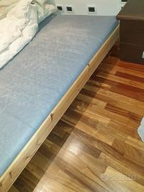 dono 2 lettini singoli come da foto