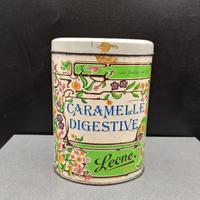 scatola vintage in latta caramelle Leone