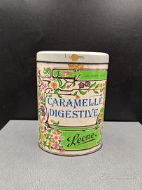 scatola vintage in latta caramelle Leone