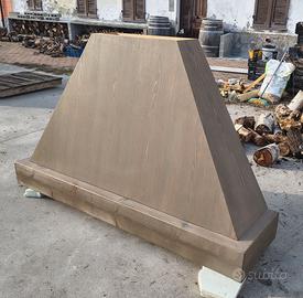Cappa in Legno cucina camino convogliatore aria