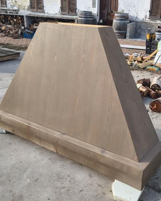 Cappa in Legno cucina camino convogliatore aria
