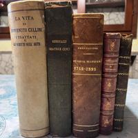 Lotto composto da 4 Libri dell '800 + 1 del 1901