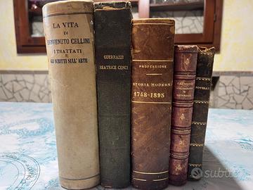 Lotto composto da 4 Libri dell '800 + 1 del 1901