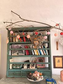 Libreria rustica antica in legno - primi ‘900