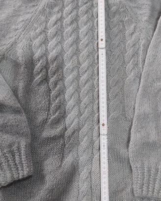 MAGLIONE VINTAGE IN LANA FATTO A MANO AI FERRI