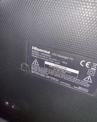 HIsense 55’’ guasto modello H55N6800