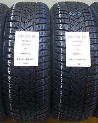 4 GOMME 205 60 16 PIRELLI A2188