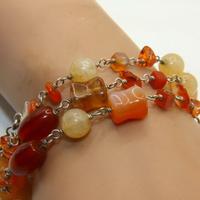 Splendido bracciale argento e pietre naturali