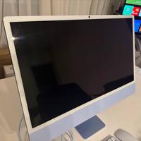 iMac  24 ,  M4 Chip, 16 GB RAM, 256 GB SSD, blu
